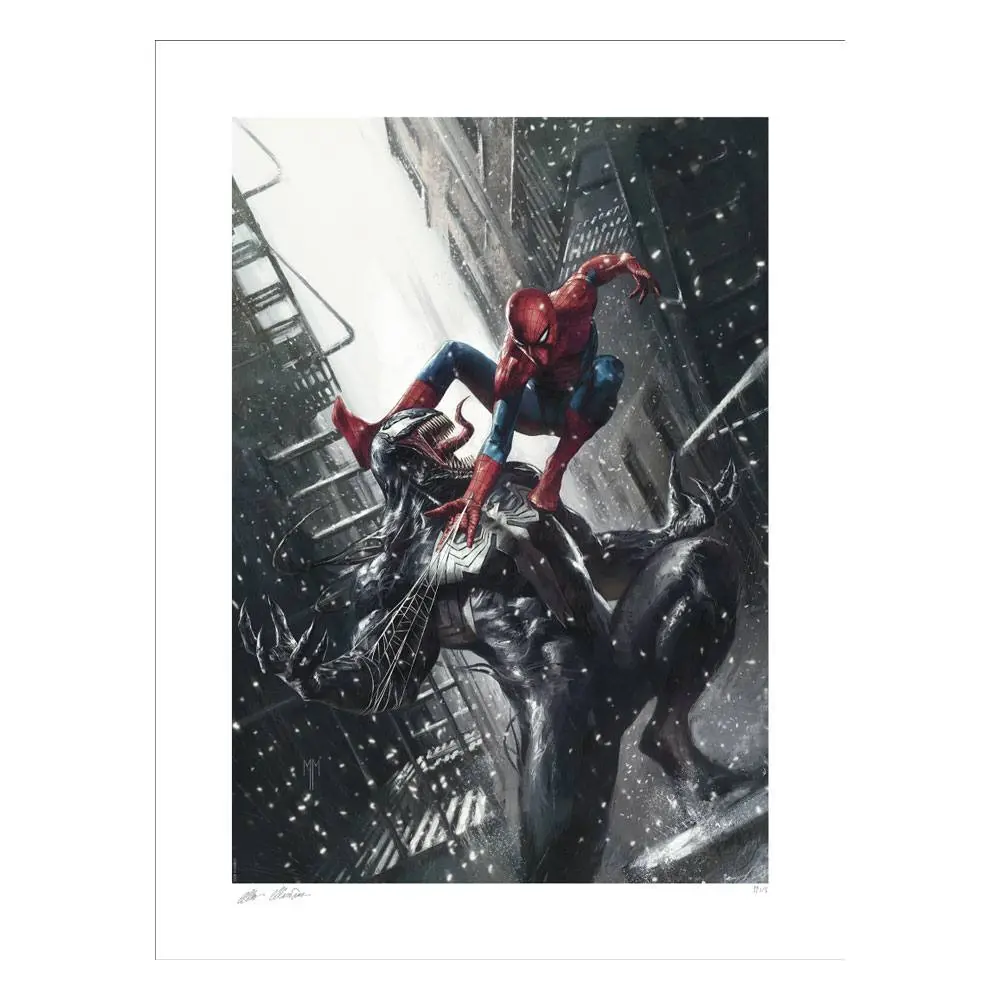 Marvel Art Print Spider-Man vs Venom 46 x 61 cm - keretezetlen vászonkép termékfotó