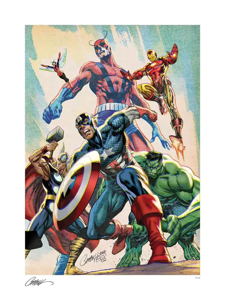 Marvel Art Print The Avengers 46 x 61 cm - keretezetlen vászonkép termékfotó