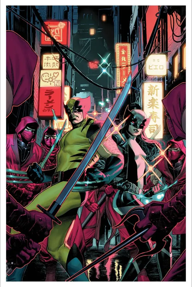 Marvel Art Print Wolverine &amp; X-23 41 x 61 cm - keretezetlen vászonkép termékfotó