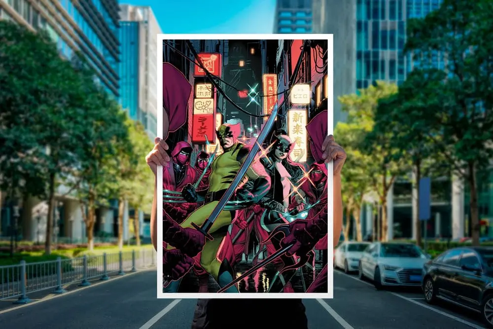 Marvel Art Print Wolverine &amp; X-23 41 x 61 cm - keretezetlen vászonkép termékfotó