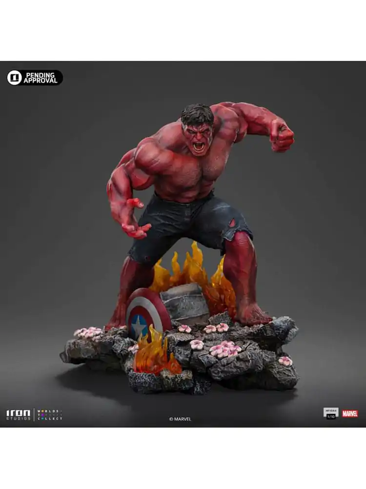 Marvel Art Scale 1/10 Red Hulk szobor figura 23 cm termékfotó