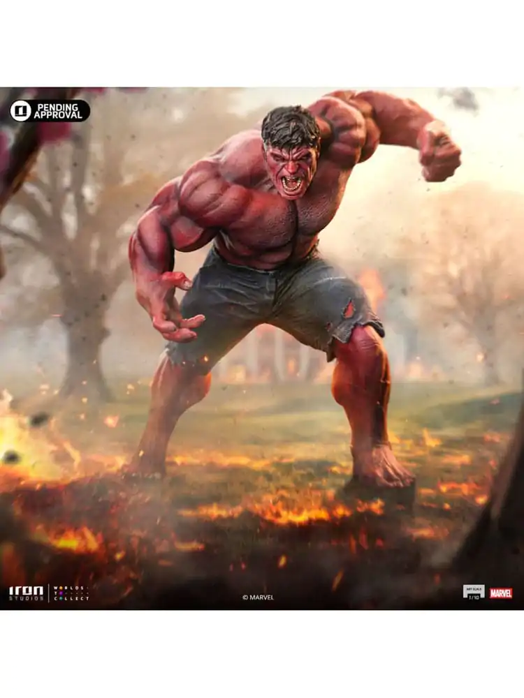 Marvel Art Scale 1/10 Red Hulk szobor figura 23 cm termékfotó