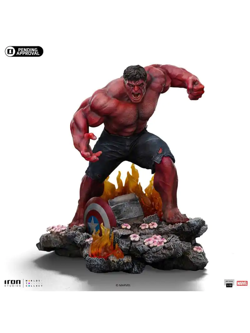 Marvel Art Scale 1/10 Red Hulk szobor figura 23 cm termékfotó