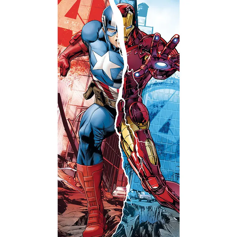 Marvel Avengers Amerika Kapitány Vasember pamut törölköző termékfotó