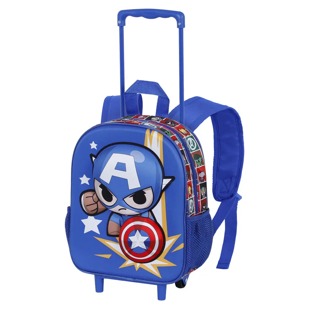 Marvel Avengers Captain America Punch 3D gurulós táska 34cm termékfotó