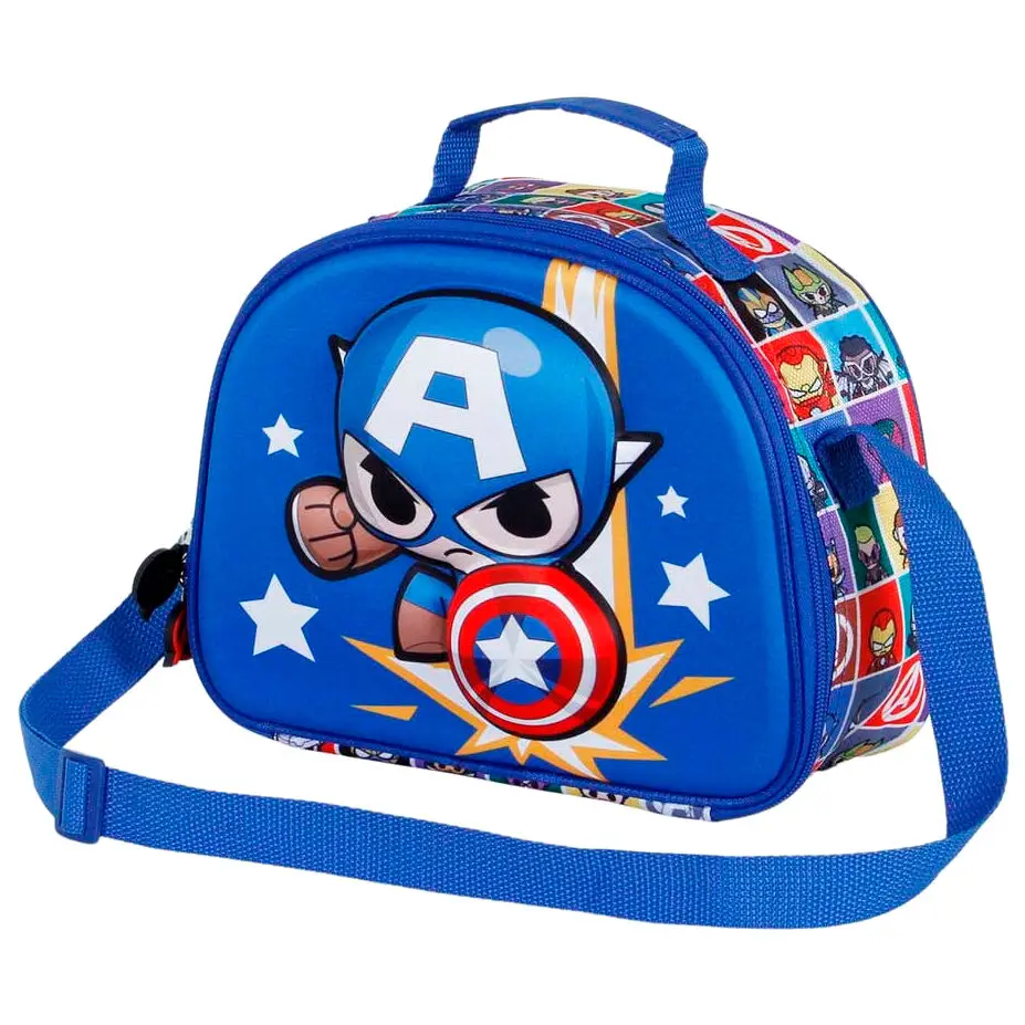 Marvel Avengers Captain America Punch 3D uzsonnás táska termékfotó