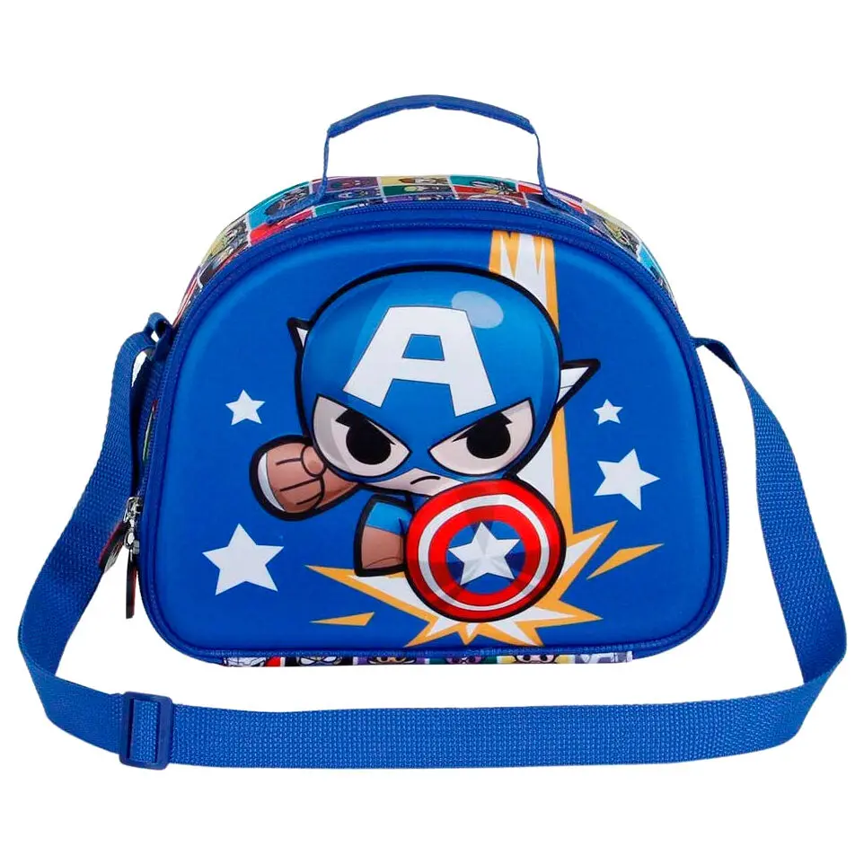 Marvel Avengers Captain America Punch 3D uzsonnás táska termékfotó