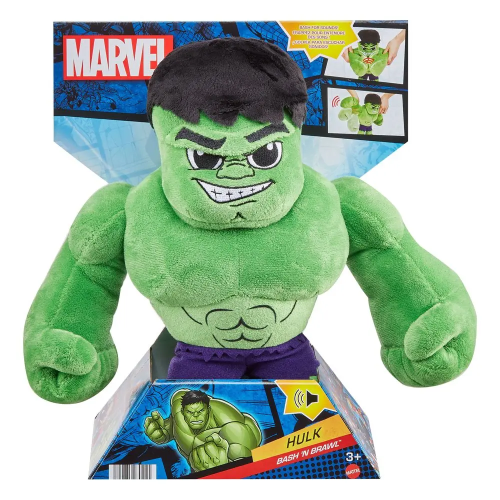 Marvel Bash N Brawl Hulk plüss figura hanggal 30 cm termékfotó