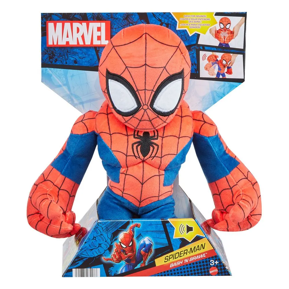 Marvel Bash N Brawl Spider-Man plüss figura hanggal 30 cm termékfotó