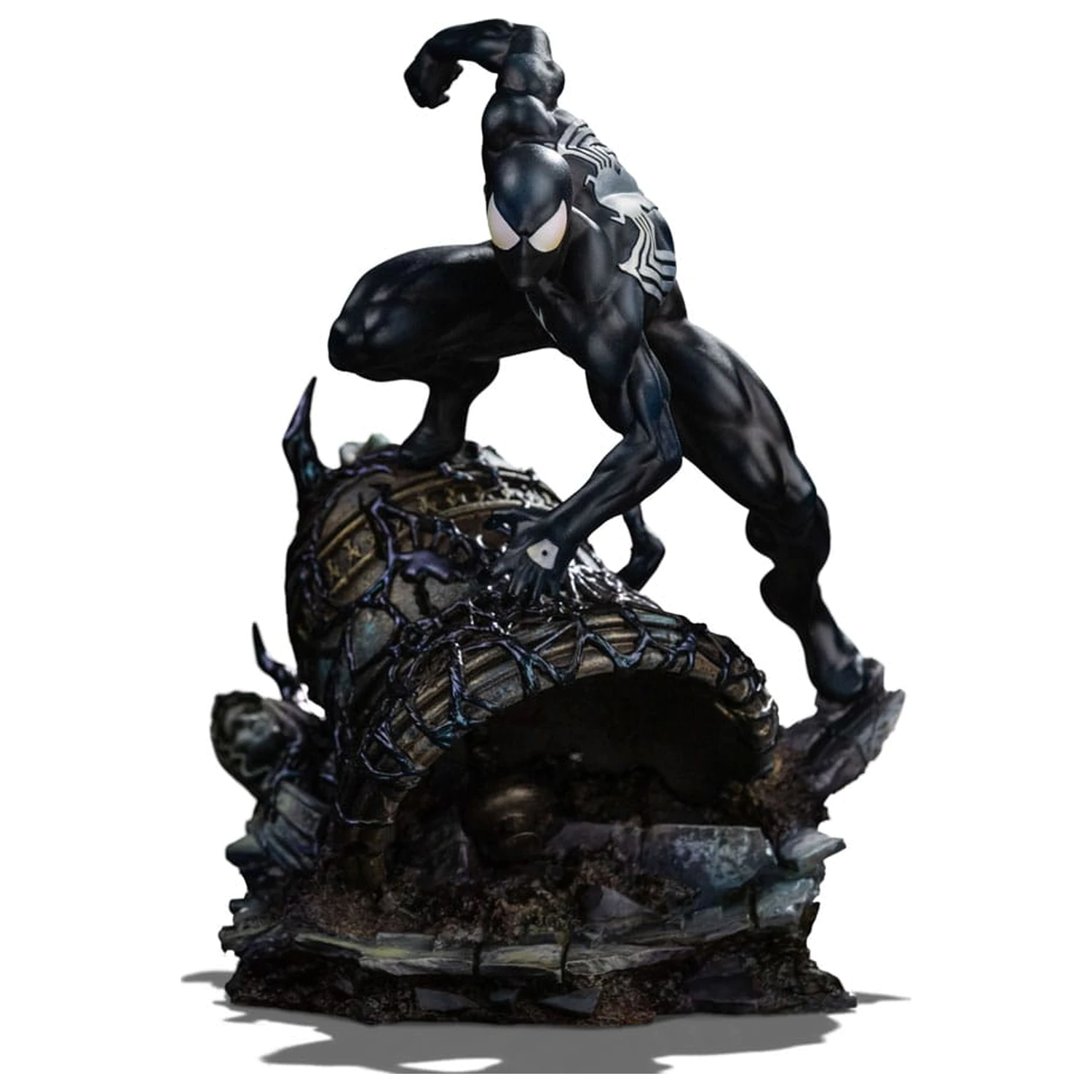 Marvel BDS Art Scale 1/10 Spider-Man Black Costume szobor figura 20 cm termékfotó