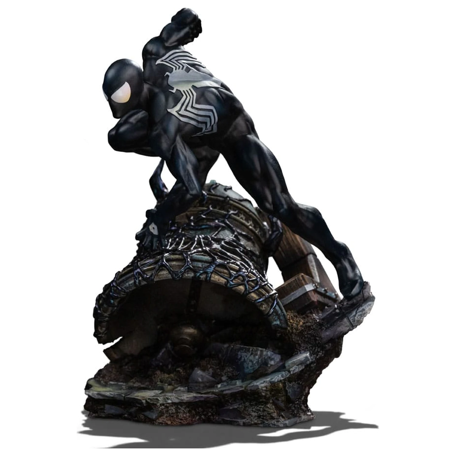 Marvel BDS Art Scale 1/10 Spider-Man Black Costume szobor figura 20 cm termékfotó