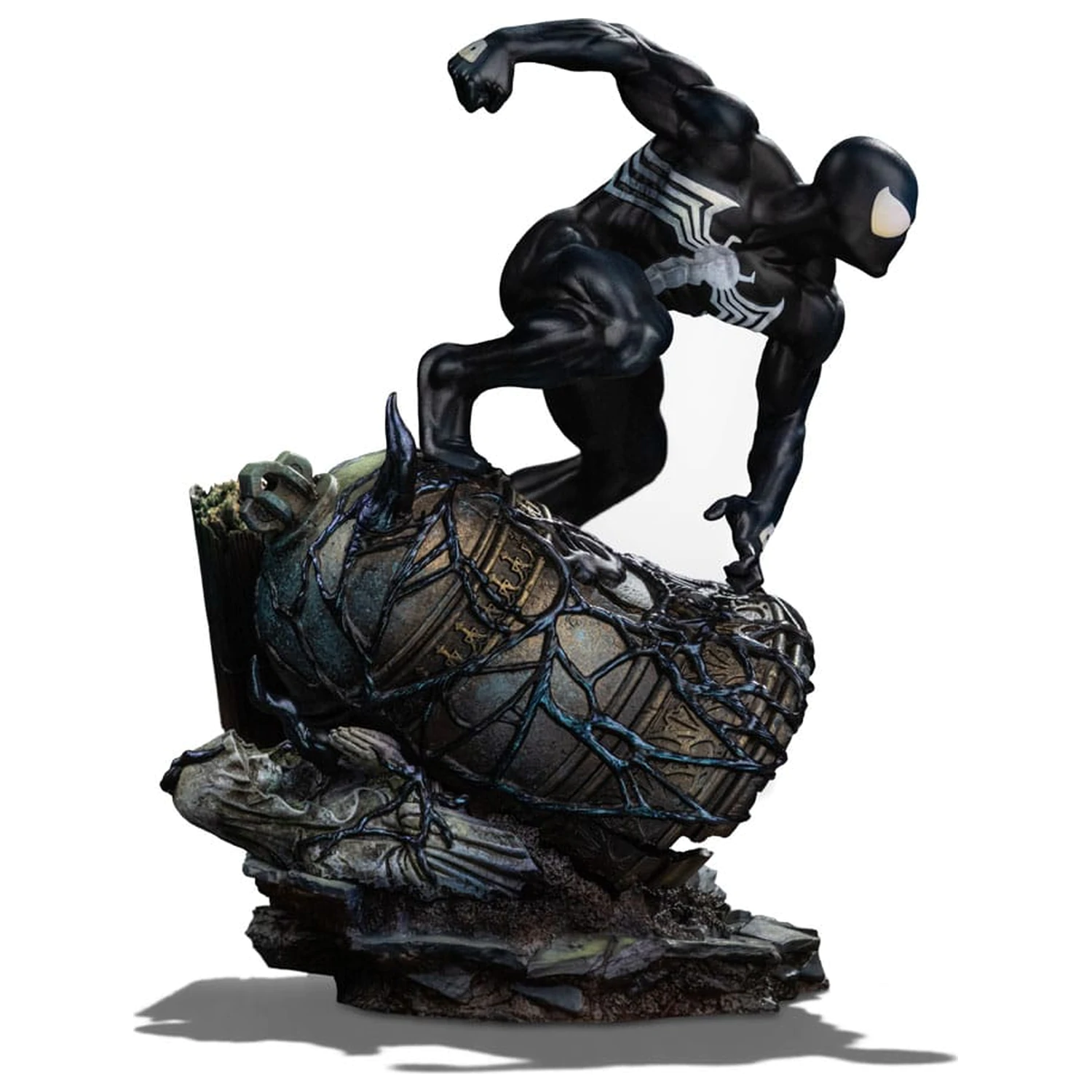 Marvel BDS Art Scale 1/10 Spider-Man Black Costume szobor figura 20 cm termékfotó