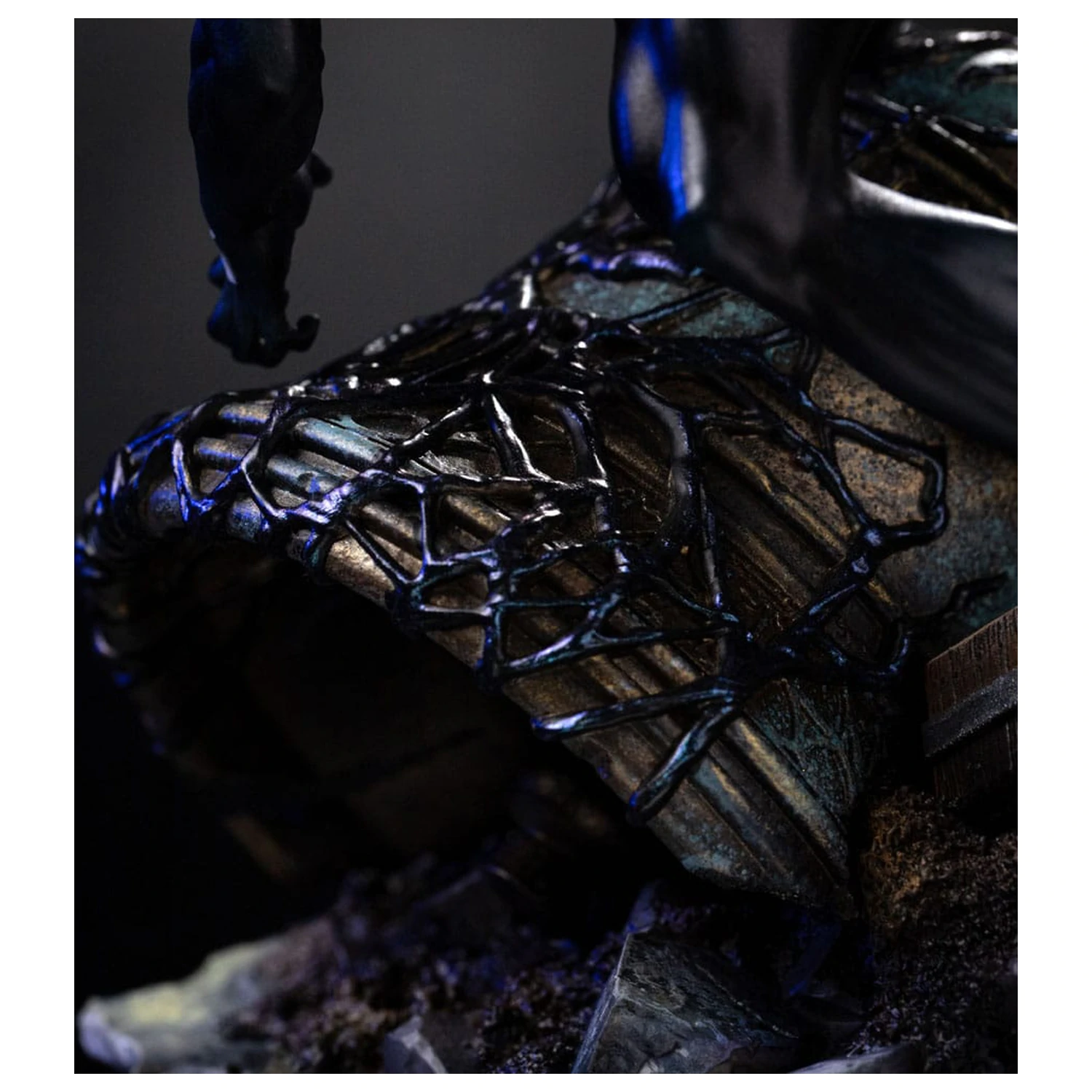Marvel BDS Art Scale 1/10 Spider-Man Black Costume szobor figura 20 cm termékfotó