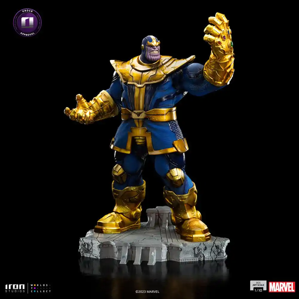 Marvel BDS Art Scale 1/10 Thanos Infinity Gaunlet Diorama szobor figura 30 cm termékfotó