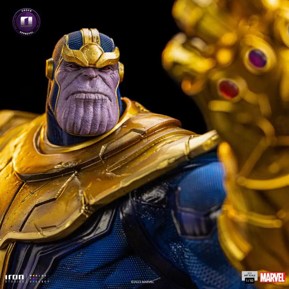 Marvel BDS Art Scale 1/10 Thanos Infinity Gaunlet Diorama szobor figura 30 cm termékfotó