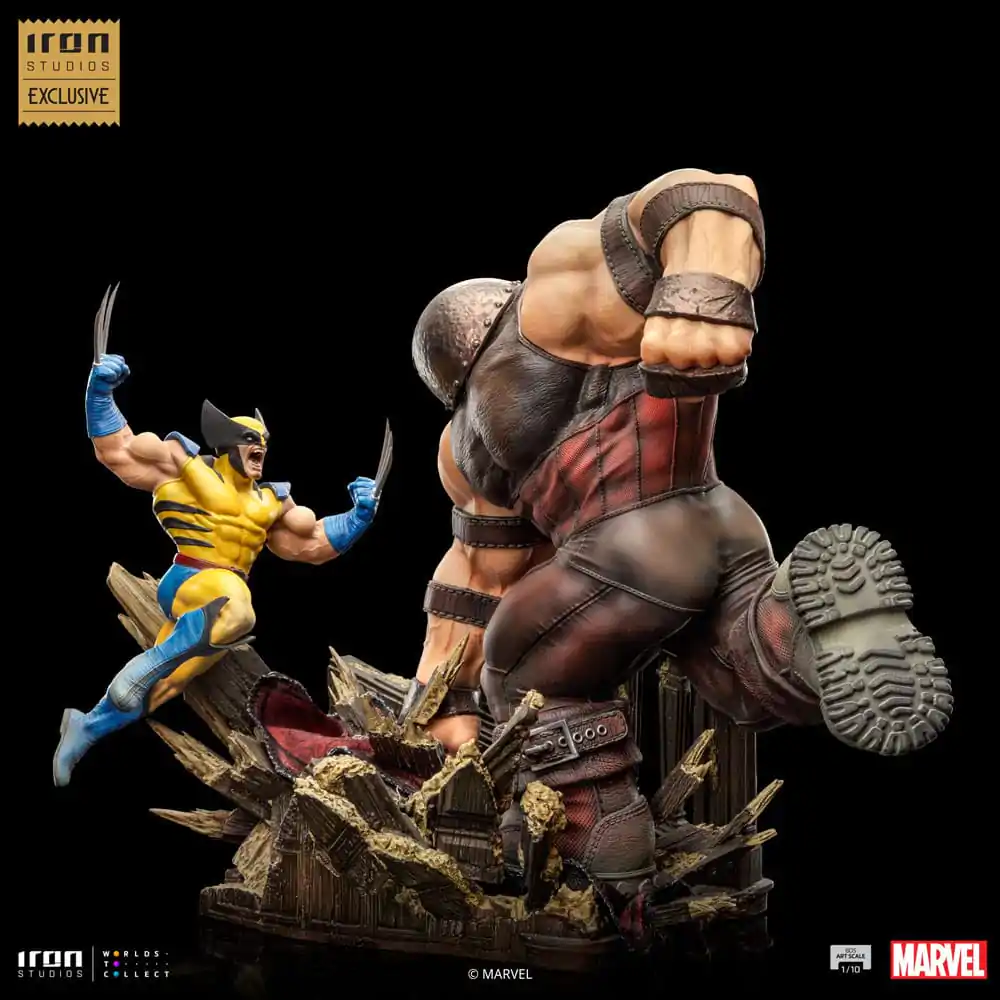 Marvel BDS Art Scale 1/10 Wolverine vs Juggernaut szobor figura 30 cm termékfotó