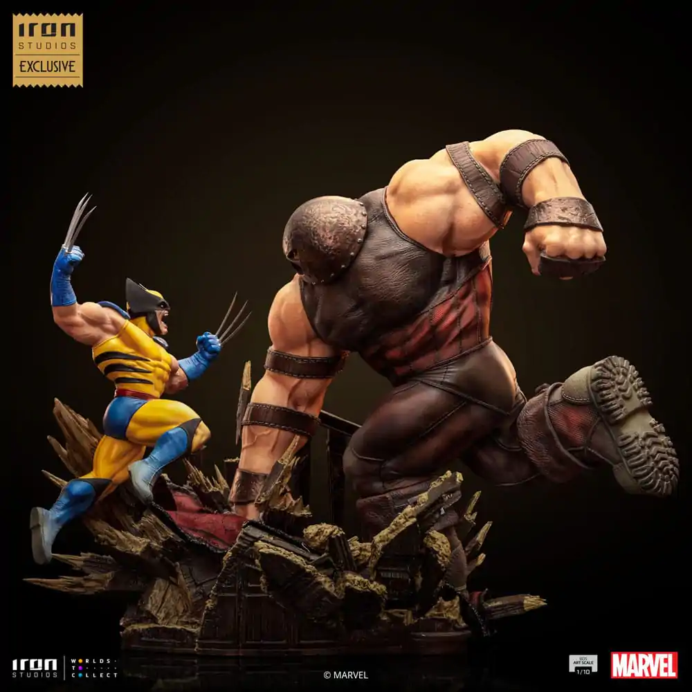 Marvel BDS Art Scale 1/10 Wolverine vs Juggernaut szobor figura 30 cm termékfotó