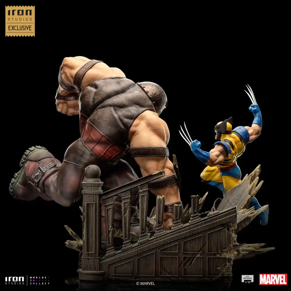 Marvel BDS Art Scale 1/10 Wolverine vs Juggernaut szobor figura 30 cm termékfotó