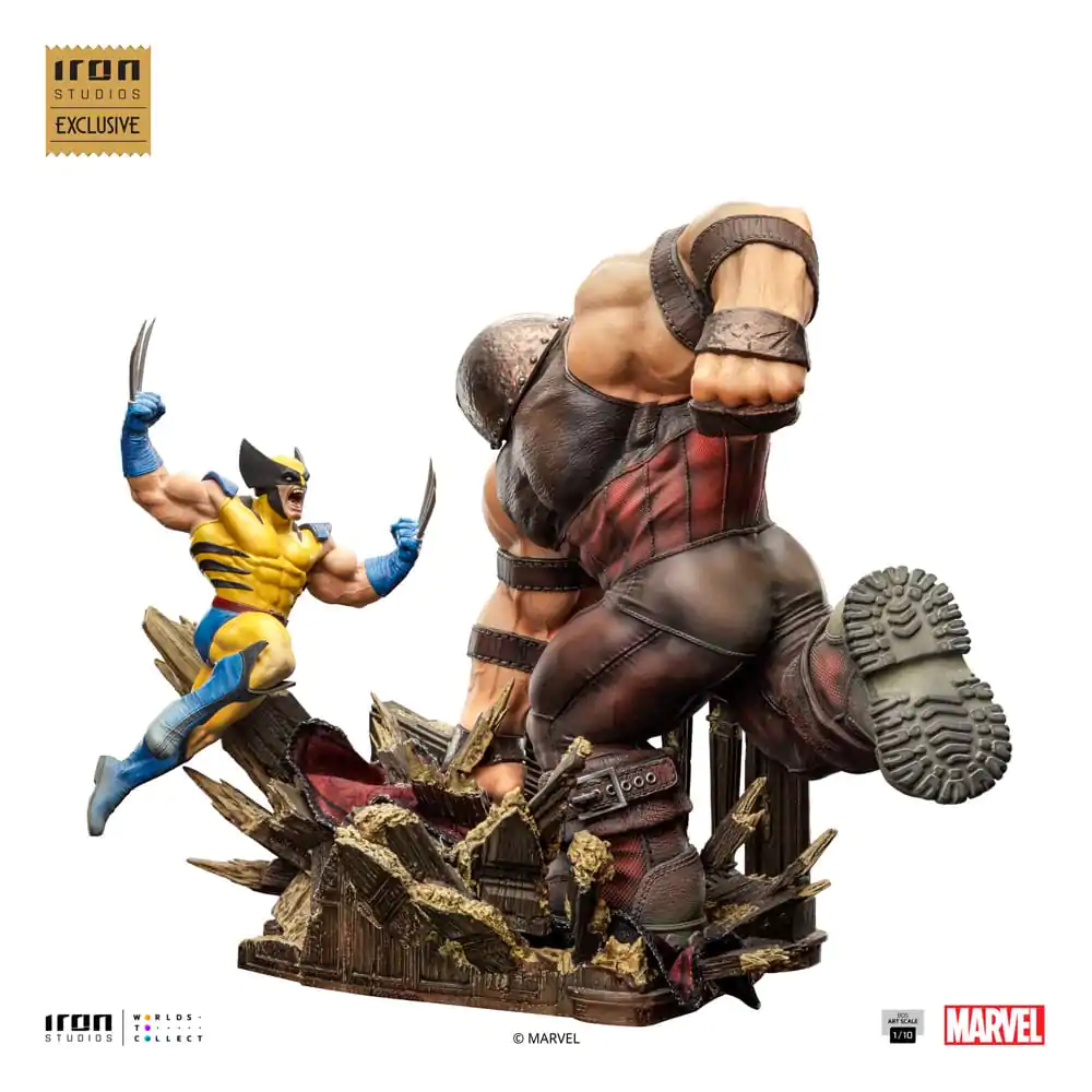 Marvel BDS Art Scale 1/10 Wolverine vs Juggernaut szobor figura 30 cm termékfotó