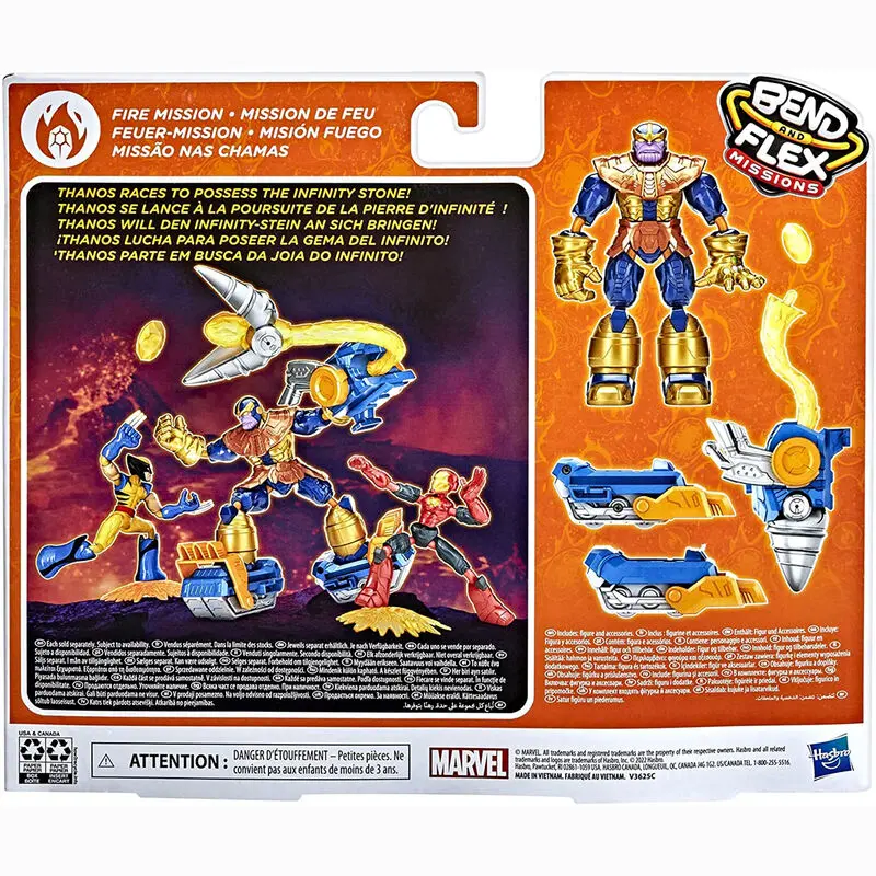 Marvel Bend and Flex Missions Thanos figura 15cm termékfotó