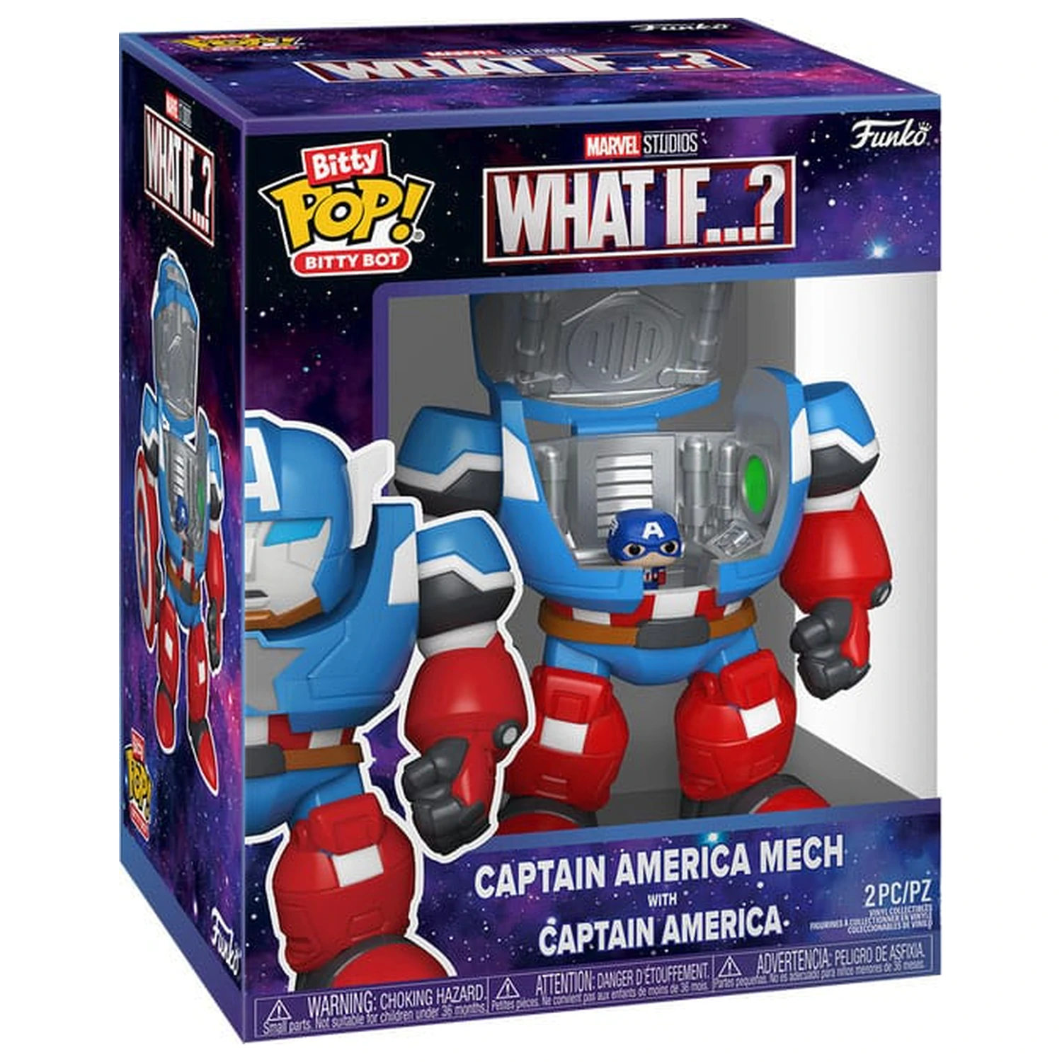 Marvel Bitty Funko POP! Bots figura WI- CA Mech w/Cap 11,7 cm termékfotó