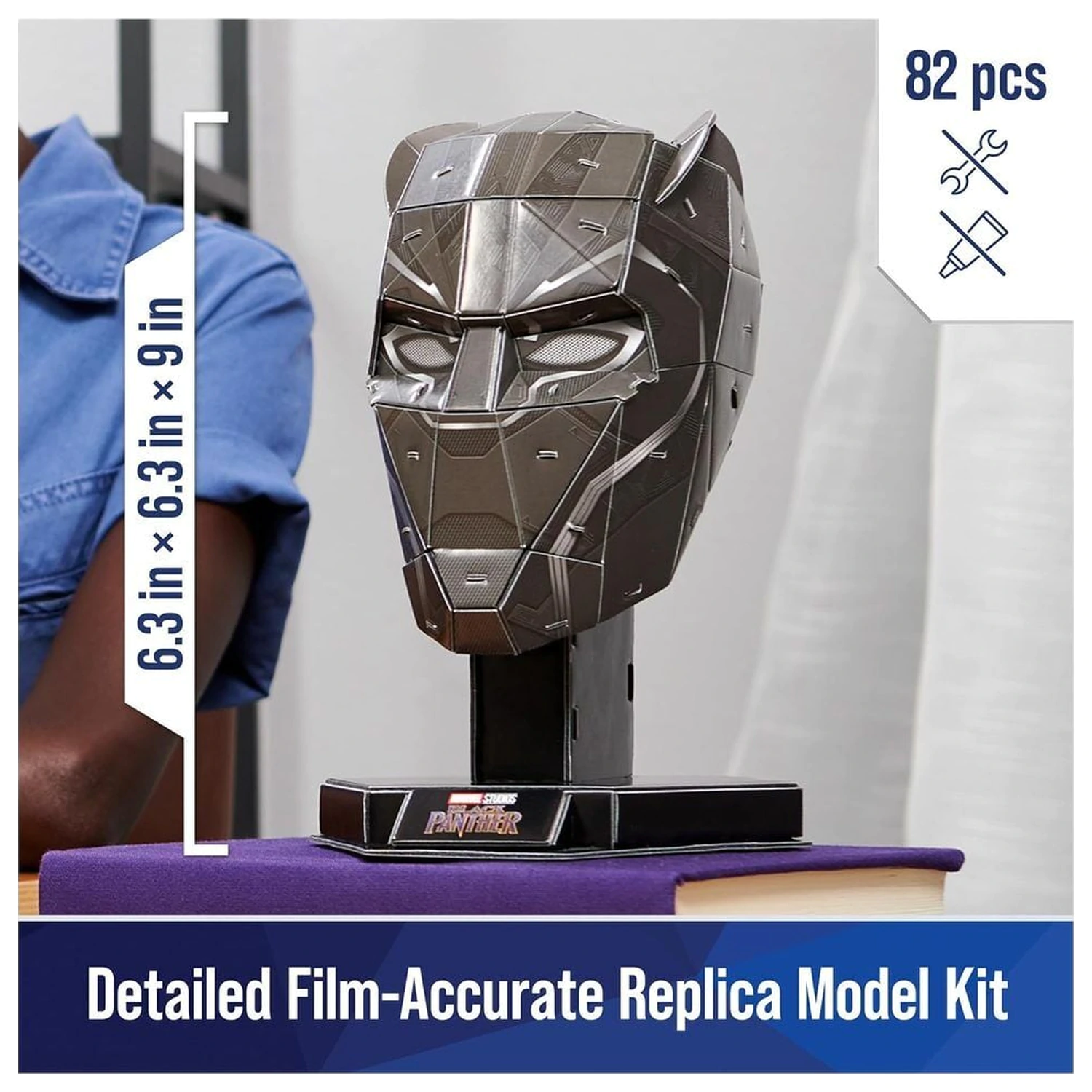 Marvel Black Panther mellszobor figura 3D puzzle termékfotó