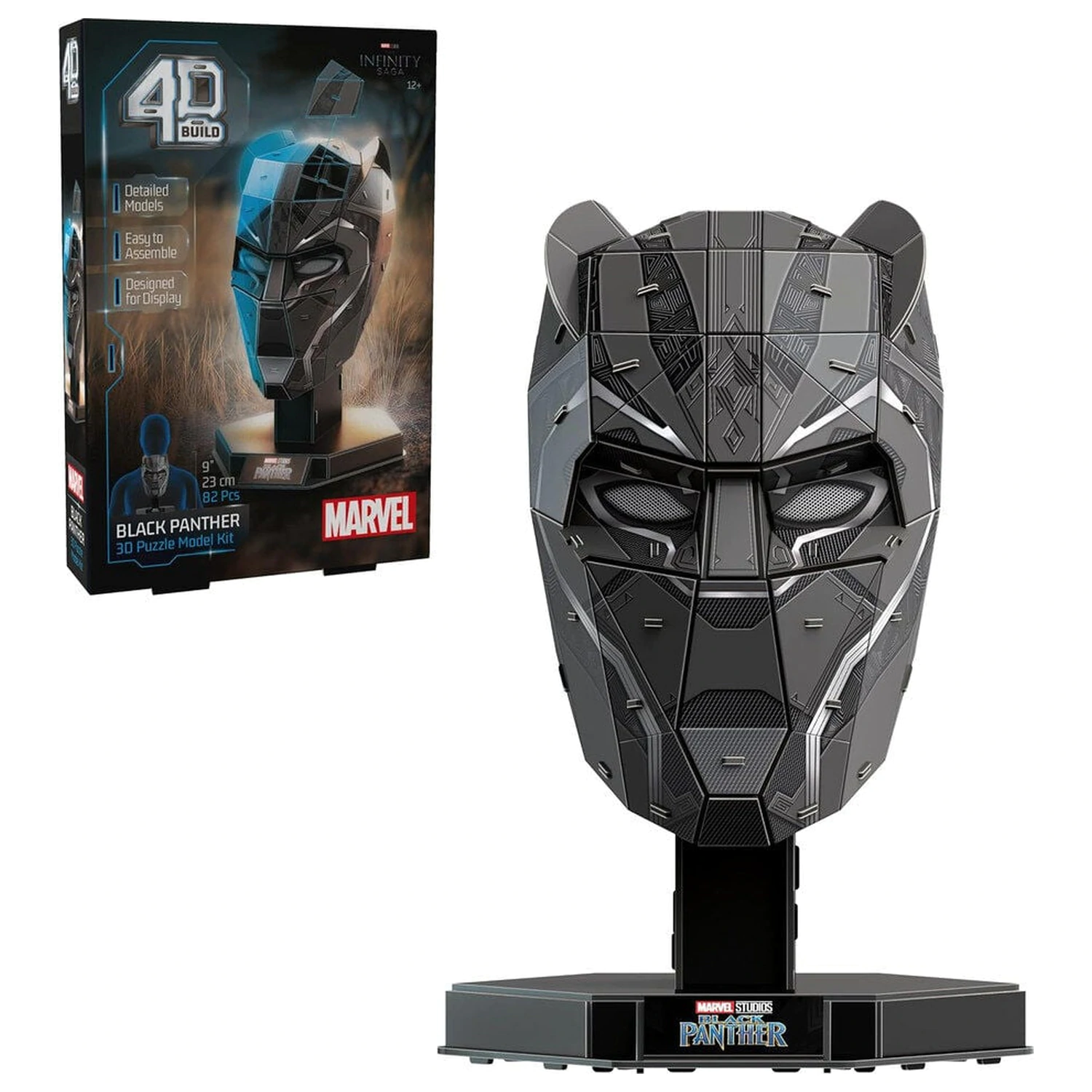 Marvel Black Panther mellszobor figura 3D puzzle termékfotó