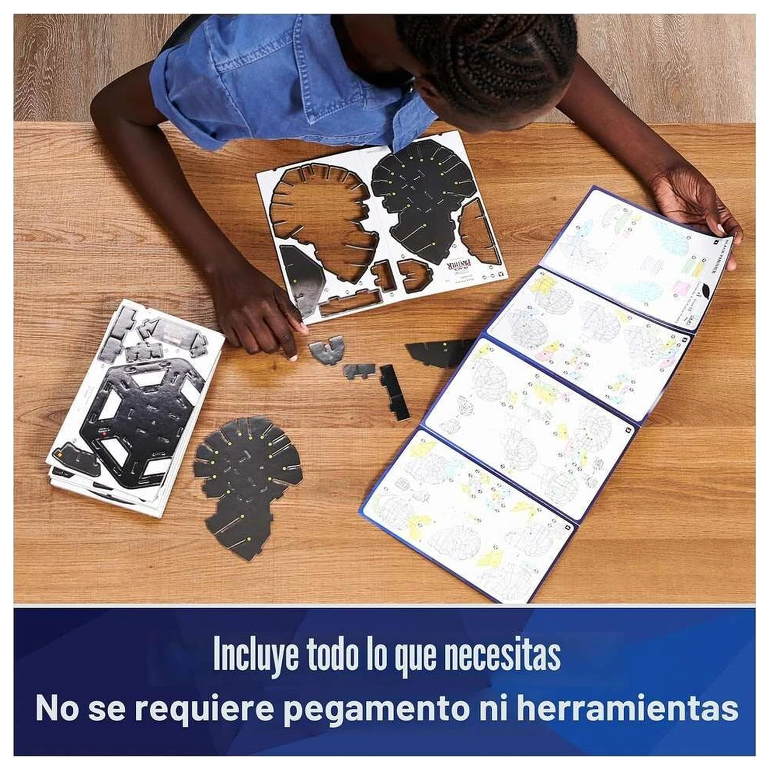 Marvel Black Panther mellszobor figura 3D puzzle termékfotó