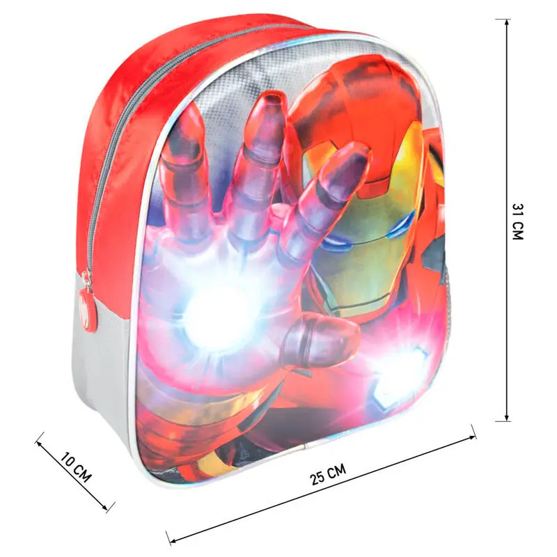 Marvel Bosszúállók 3D táska hátizsák fény effektekkel 31cm termékfotó