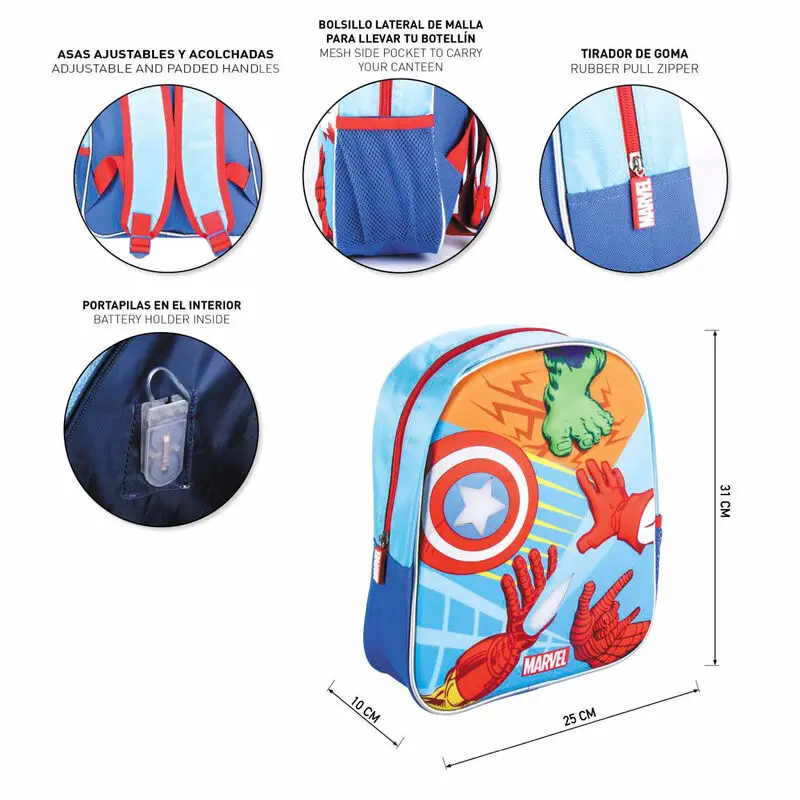 Marvel Avengers 3D Rucksack 31cm termékfotó