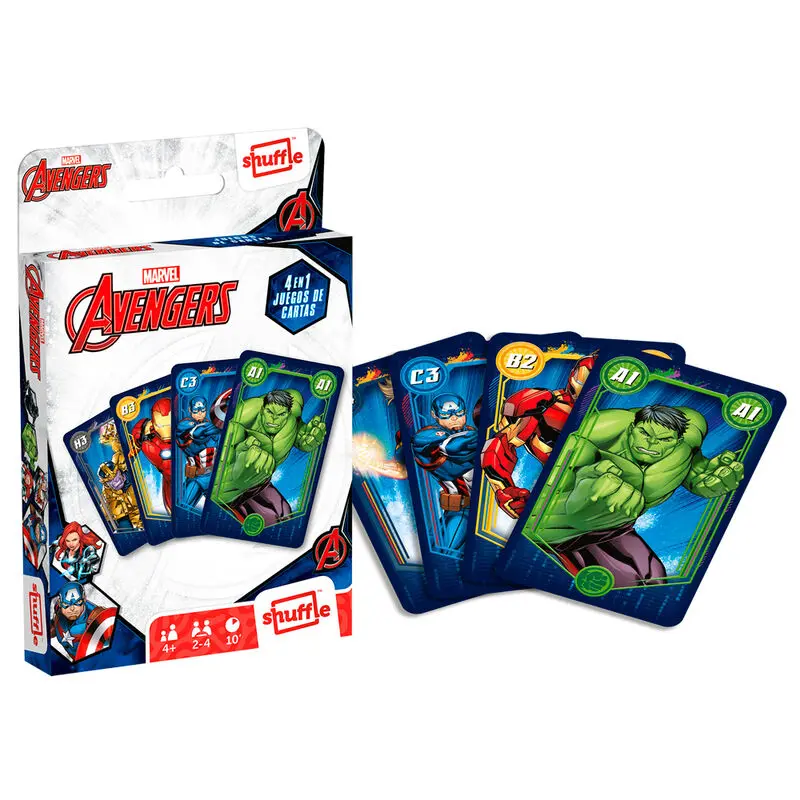 Marvel Bosszúállók 4 in 1 kártyajáték termékfotó