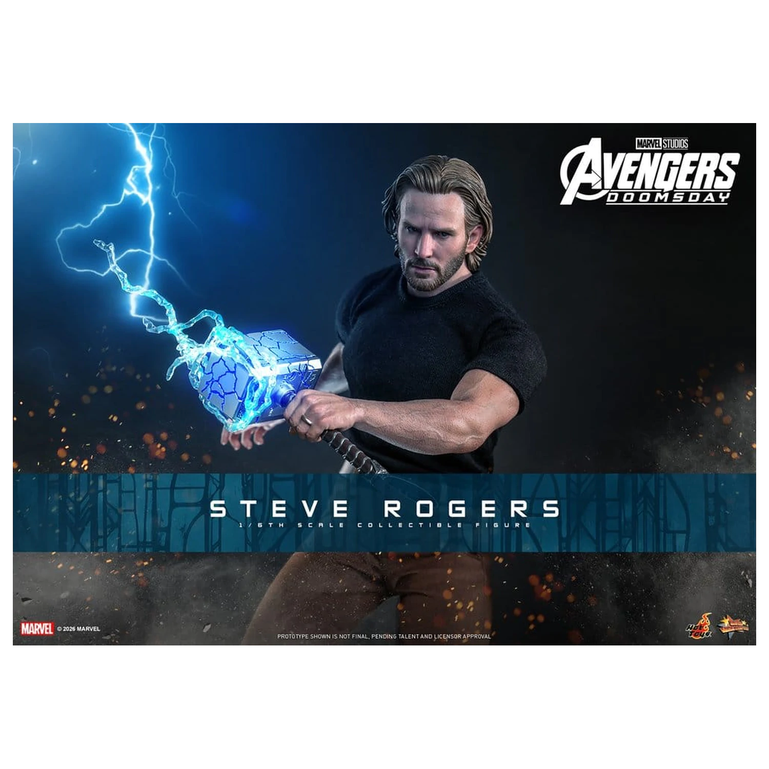 Marvel Bosszúállók: Doomsday Movie Masterpiece akciófigura 1/6 Steve Rogers 31 cm termékfotó