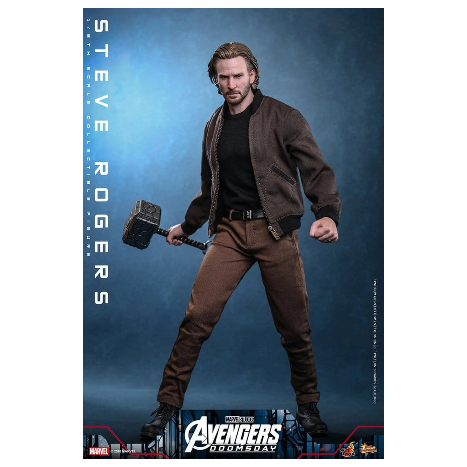 Marvel Bosszúállók: Doomsday Movie Masterpiece akciófigura 1/6 Steve Rogers 31 cm termékfotó