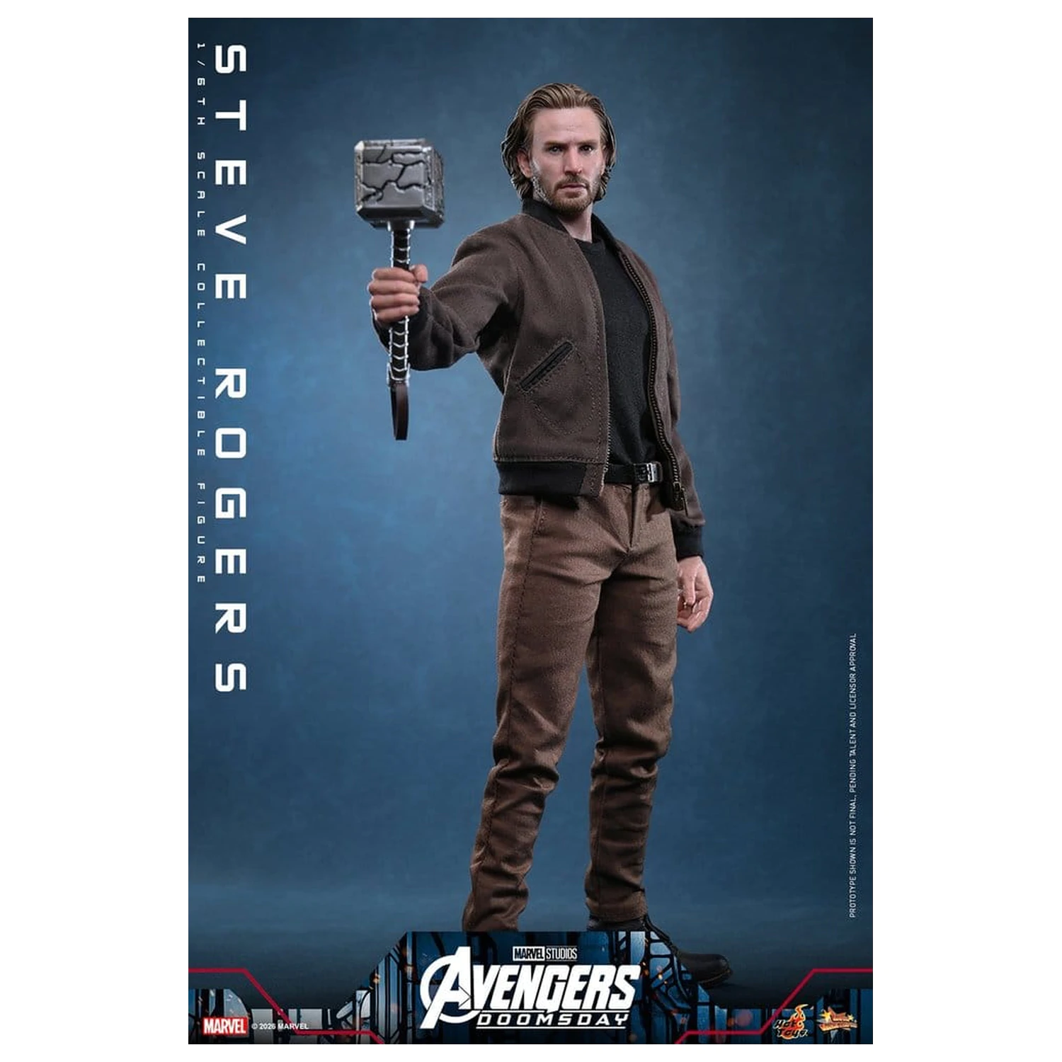 Marvel Bosszúállók: Doomsday Movie Masterpiece akciófigura 1/6 Steve Rogers 31 cm termékfotó