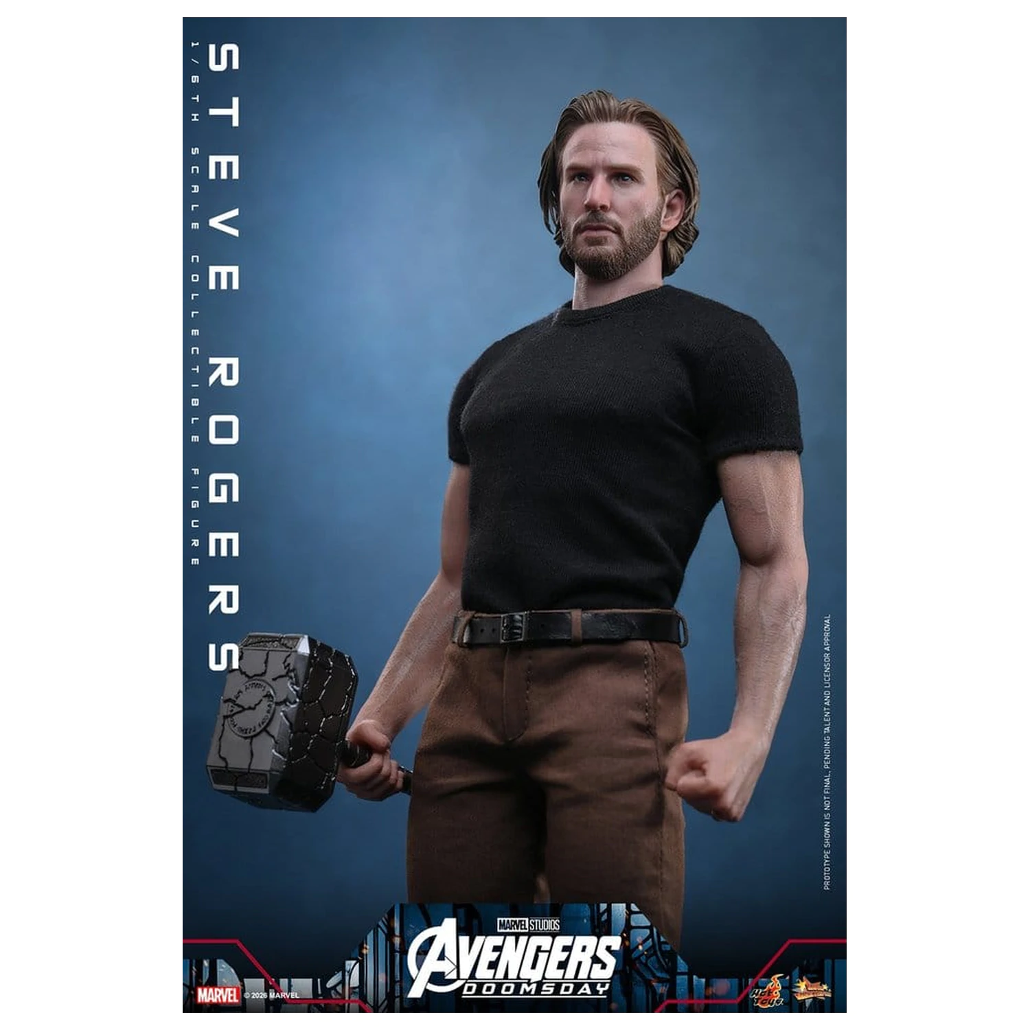 Marvel Bosszúállók: Doomsday Movie Masterpiece akciófigura 1/6 Steve Rogers 31 cm termékfotó