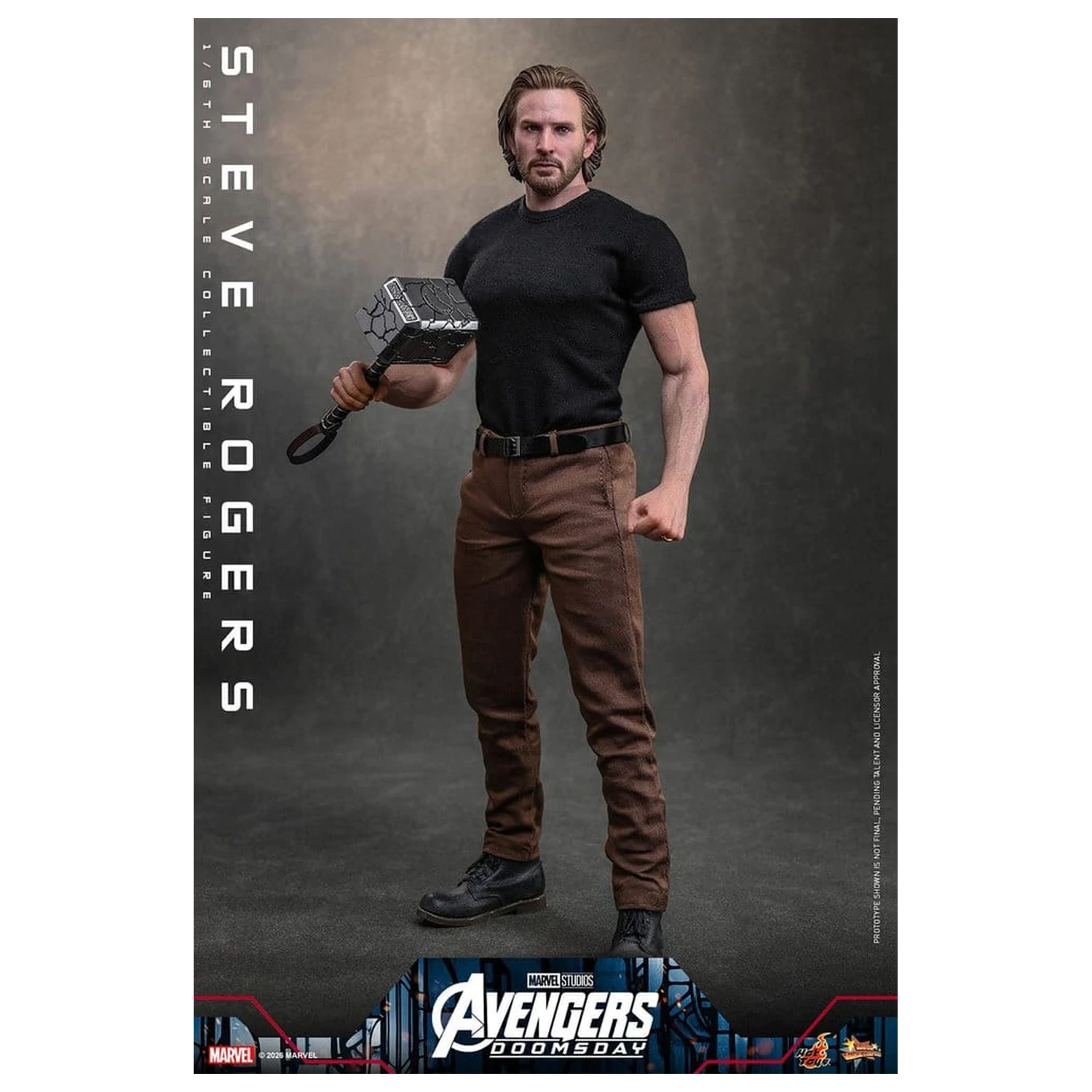 Marvel Bosszúállók: Doomsday Movie Masterpiece akciófigura 1/6 Steve Rogers 31 cm termékfotó