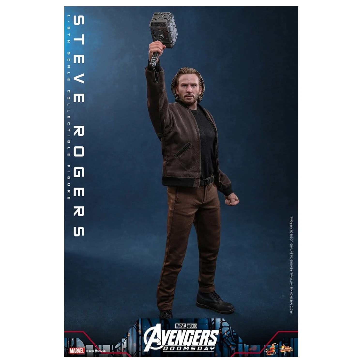 Marvel Bosszúállók: Doomsday Movie Masterpiece akciófigura 1/6 Steve Rogers 31 cm termékfotó