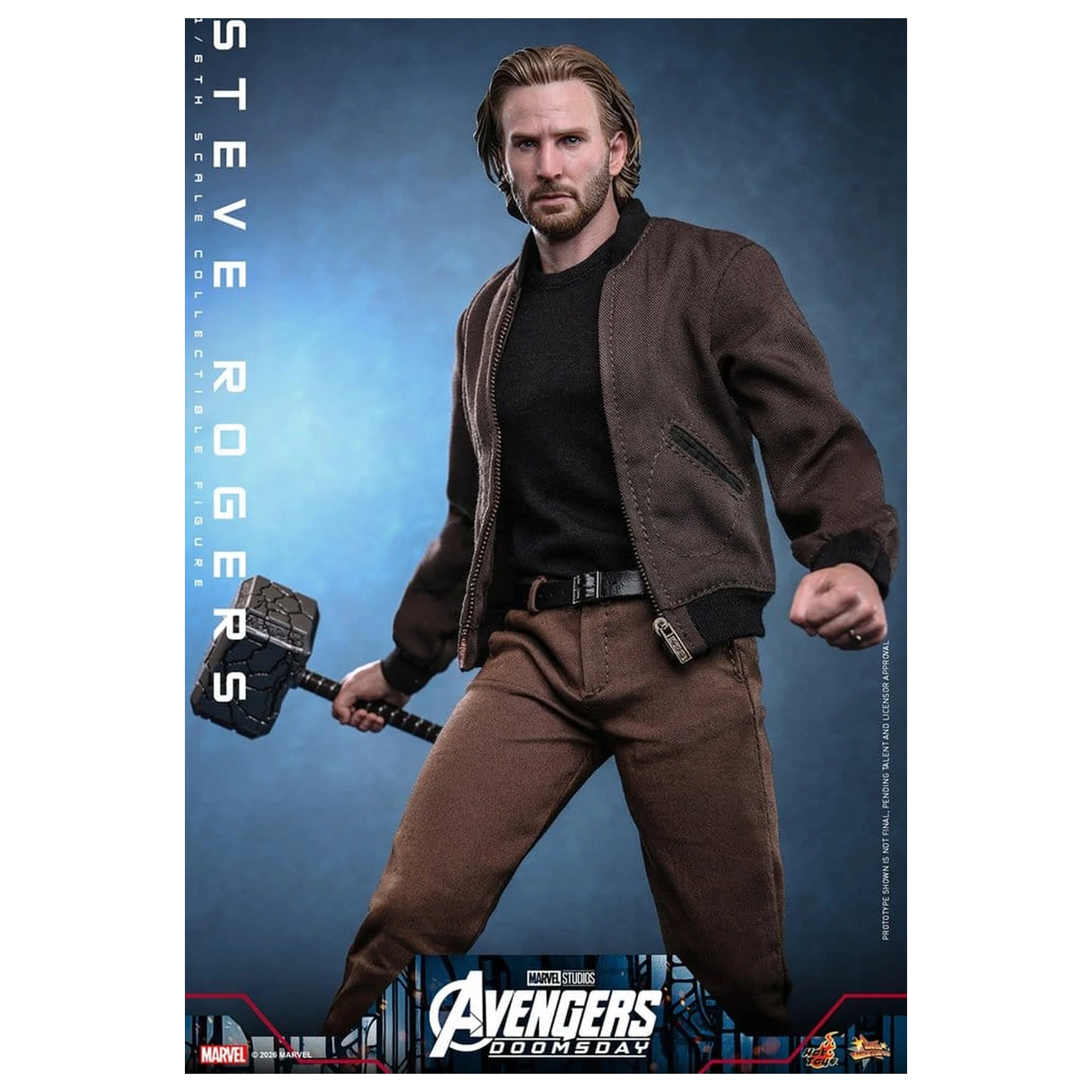 Marvel Bosszúállók: Doomsday Movie Masterpiece akciófigura 1/6 Steve Rogers 31 cm termékfotó