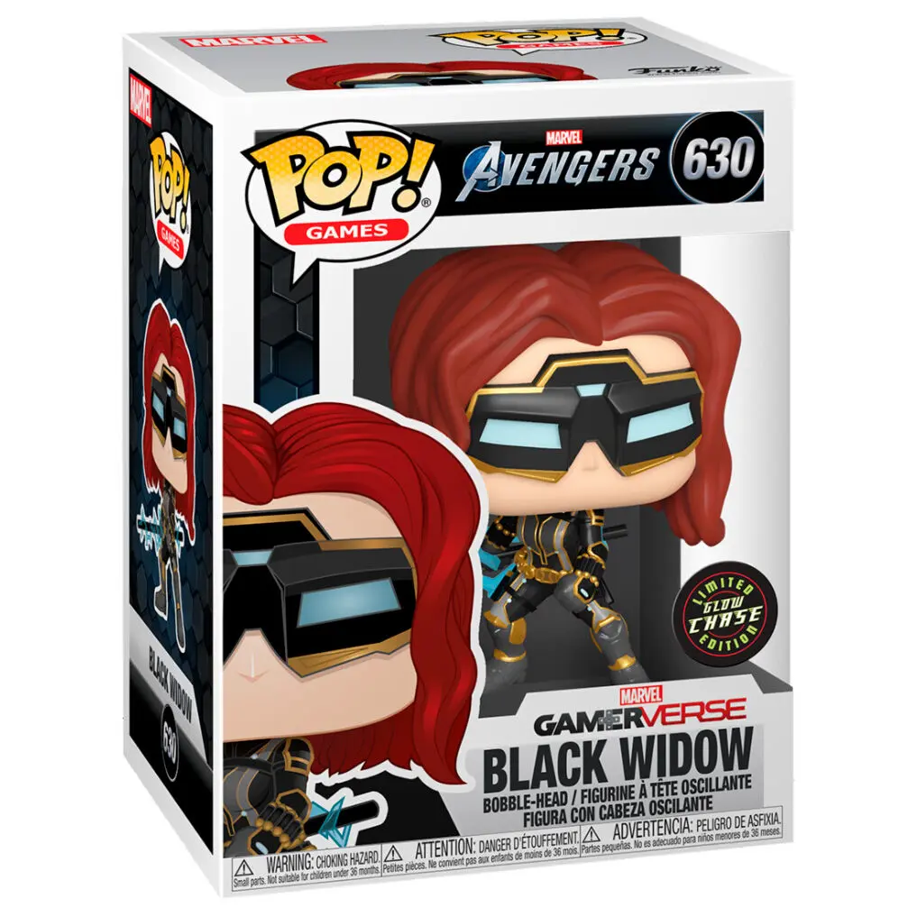 Marvel Bosszúállók Game Fekete Özvegy Glow Chase Funko POP figura termékfotó