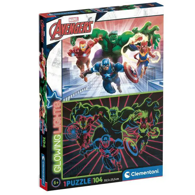 Marvel Avengers Glowing puzzle 104St termékfotó