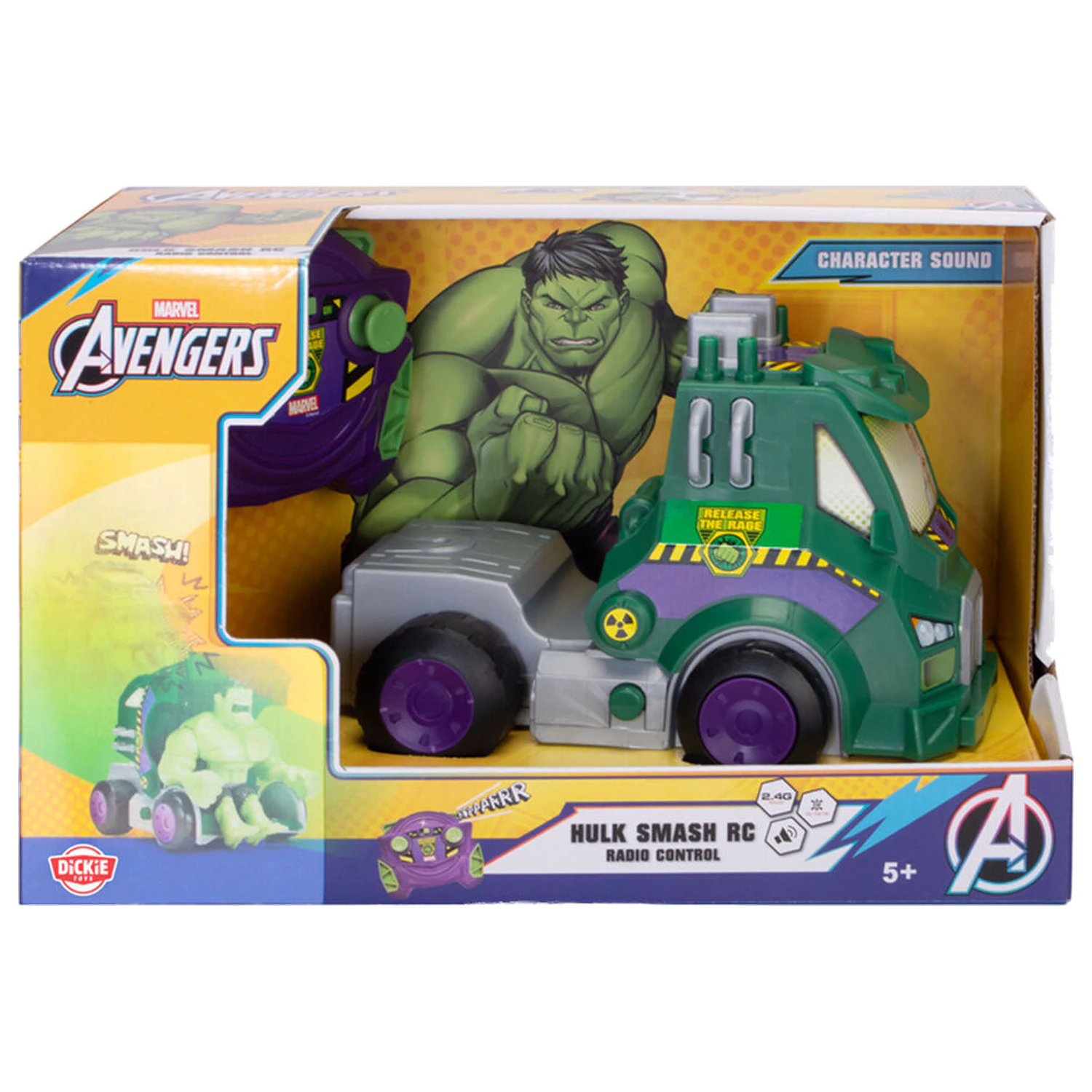 Marvel Bosszúállók Hulk Smash  távirányítós autó termékfotó