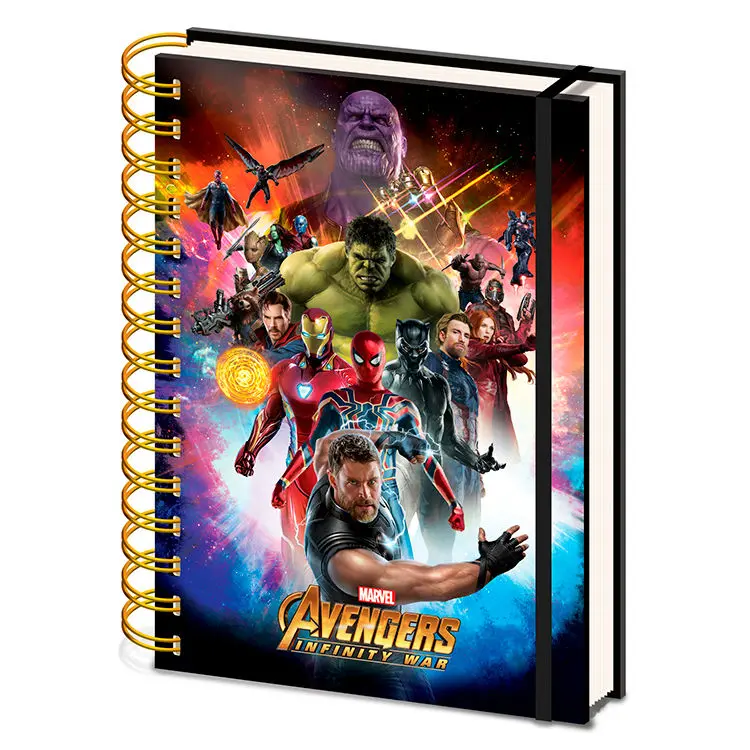 Marvel Bosszúállók Infinity War A5 jegyzetfüzet termékfotó