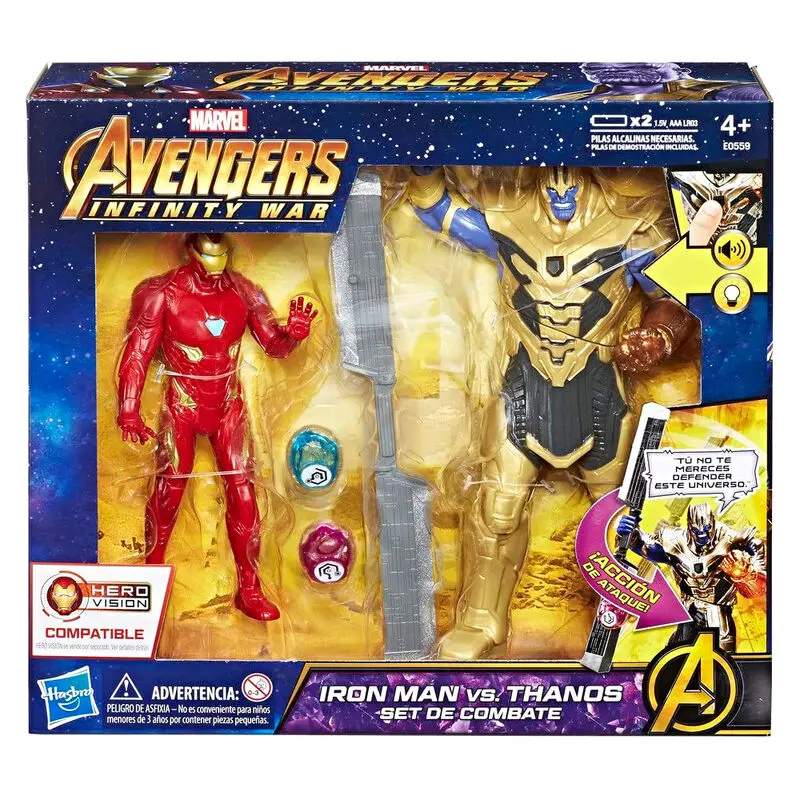 Marvel Bosszúállók Iron Man vs Thanos csomag 2 figura termékfotó