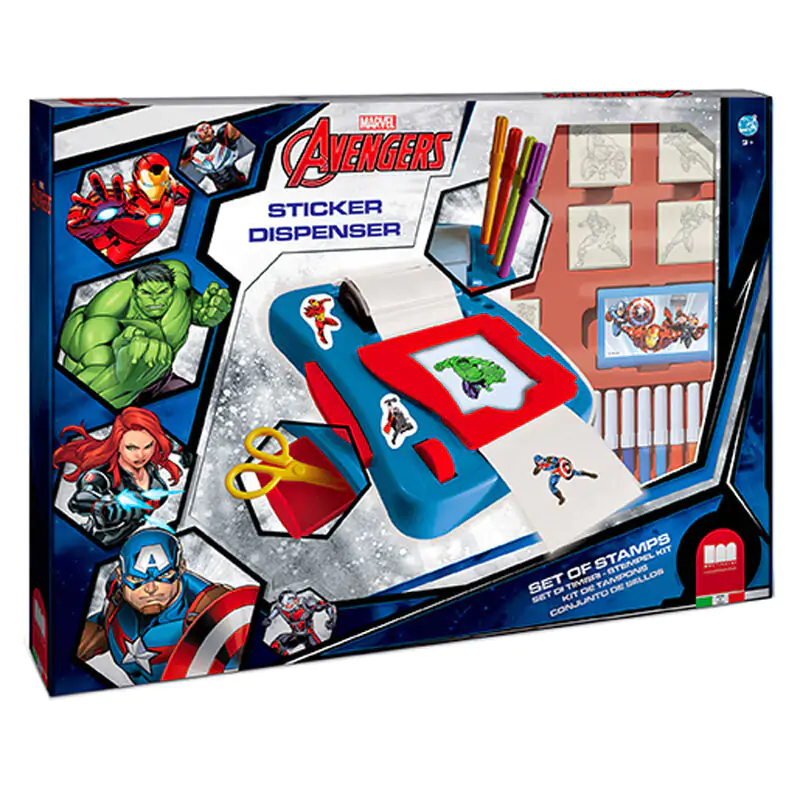 Marvel Bosszúállók matrica készítő gép termékfotó