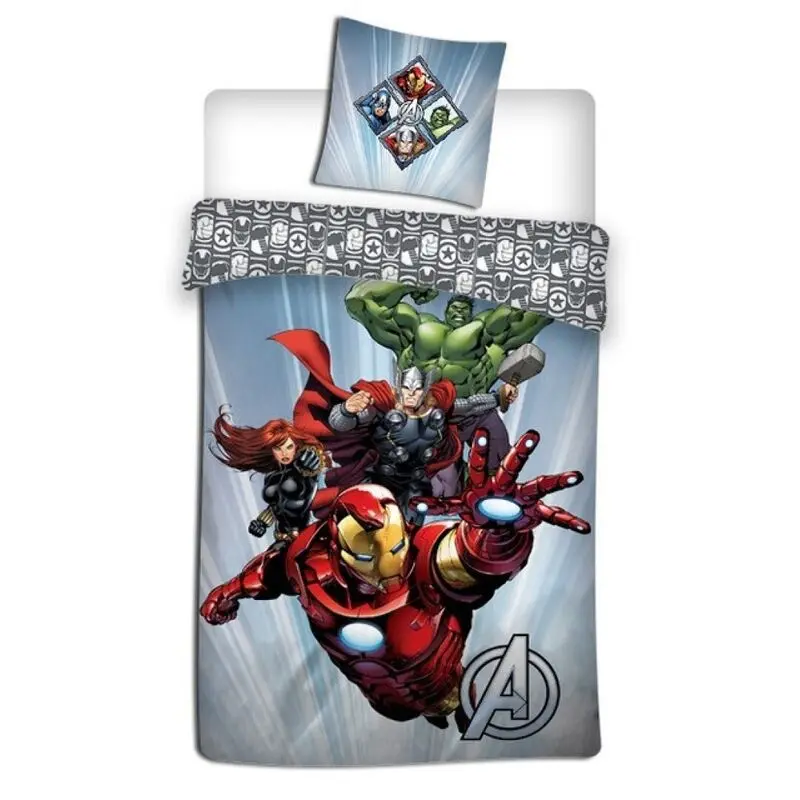 Marvel Bosszúállók mikroszálas ágyneműhuzat egyszemélyes ágyra termékfotó