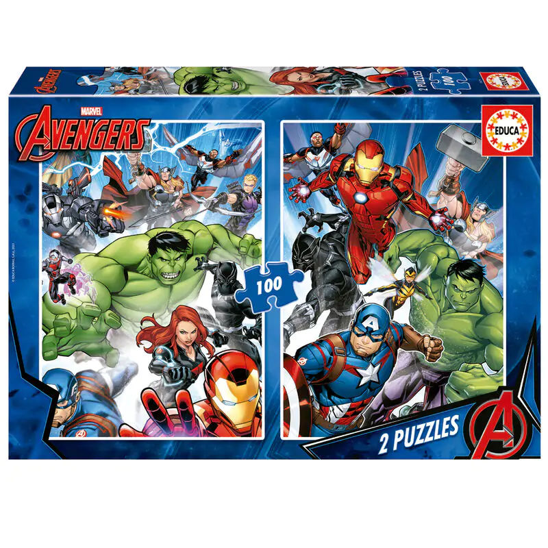 Marvel Bosszúállók puzzle 2x100db-os termékfotó