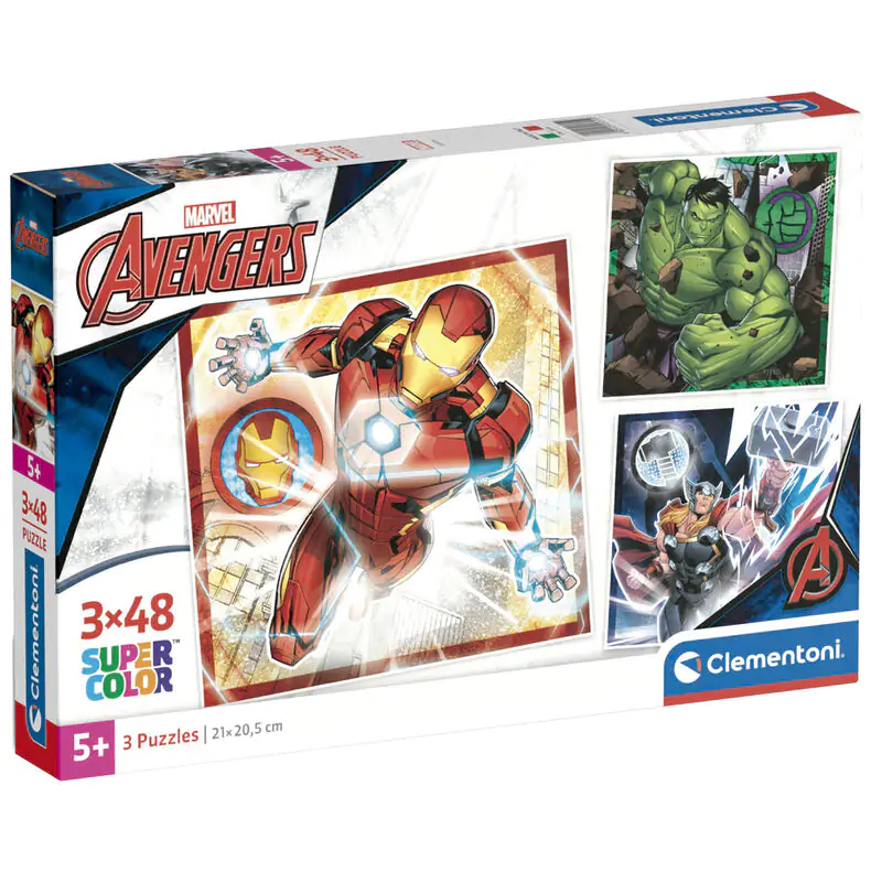 Marvel Bosszúállók puzzle 3x48db-os termékfotó