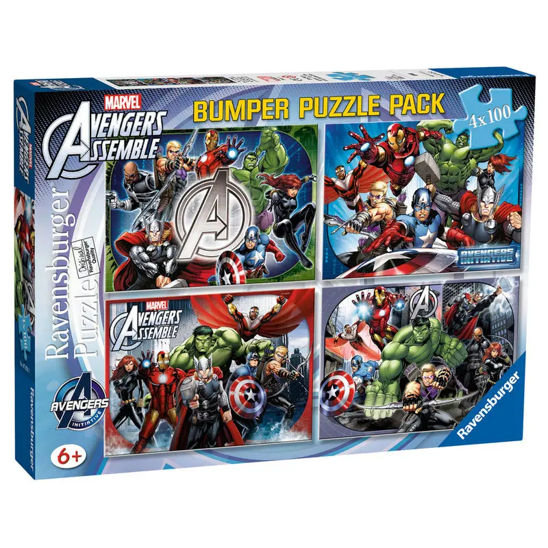 Marvel Bosszúállók puzzle 4x100db-os termékfotó