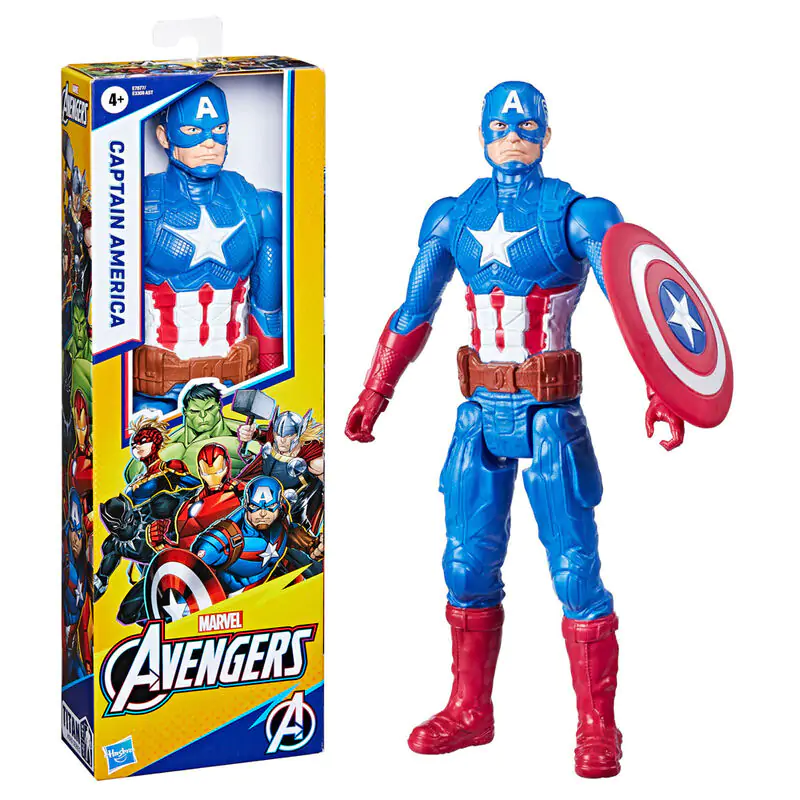 Marvel Bosszúállók Titan Hero Amerika Kapitány deluxe figura 30cm termékfotó