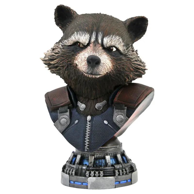 Marvel Bosszúállók Végjáték Rocket Raccoon gyanta mellszobor figura 20cm termékfotó